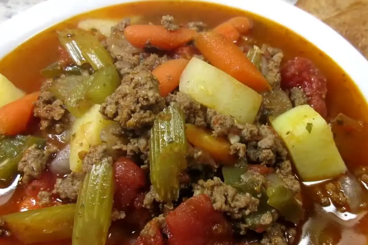 ground beef soup recipe