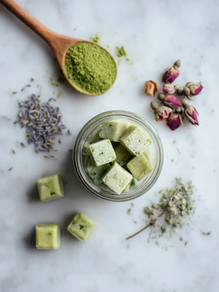 Green Tea Butter Cubes Recipe : Antioxidant Uses for Food & Skin 5 DIY butter cubes