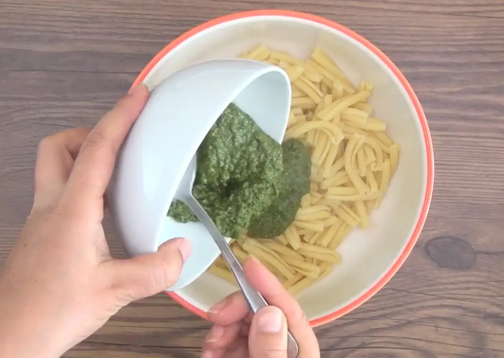 Pesto Casarecce 7 Casarecce al pesto recipe
